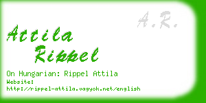 attila rippel business card